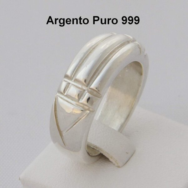 Argento Puro 999 - Anello di RA - del Re, Anello di Atlantide, di Karnak, Anello Luxor - Reiki - immagine 3