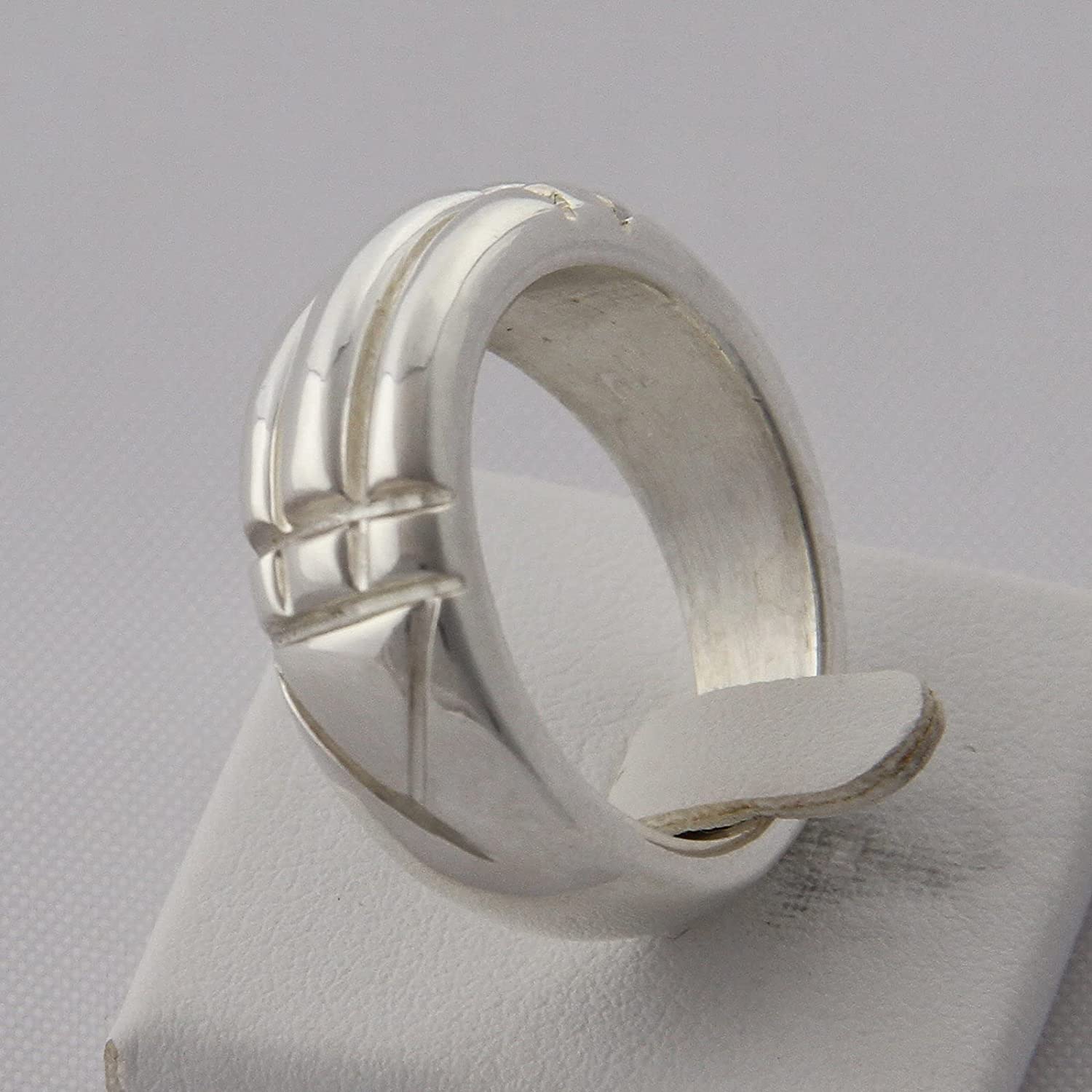 Argento Puro 999 - Anello di RA - del Re, Anello di Atlantide, di Karnak, Anello Luxor - Reiki - immagine 2