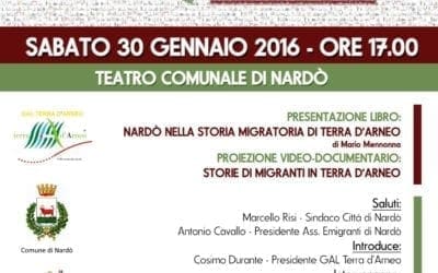 GAL Terra d’Arneo: A Nardò la presentazione delle attività svolte nel Laboratorio dell’Emigrazione di Terra d’Arneo