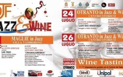 Al via la VII edizione del “Jazz & Wine Otranto Jazz Festival”
