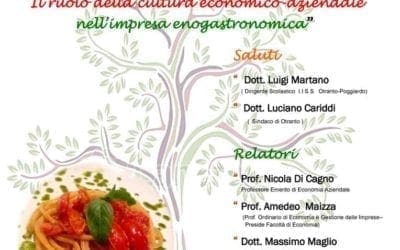 All’Alberghiero di Otranto un convegno per discutere di Impresa Enogastronomica