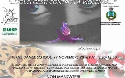 A Lizzanello “…Dolci gesti contro la violenza” con Tekne Dance School