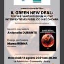 Antonello Durante ad Otranto il 18 agosto per presentare il suo ultimo libro sul Green New Deal