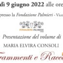 Lecce. Oggi, 9 giugno, presentazione di “Frammenti e Racconti” di Maria Elvira Consoli