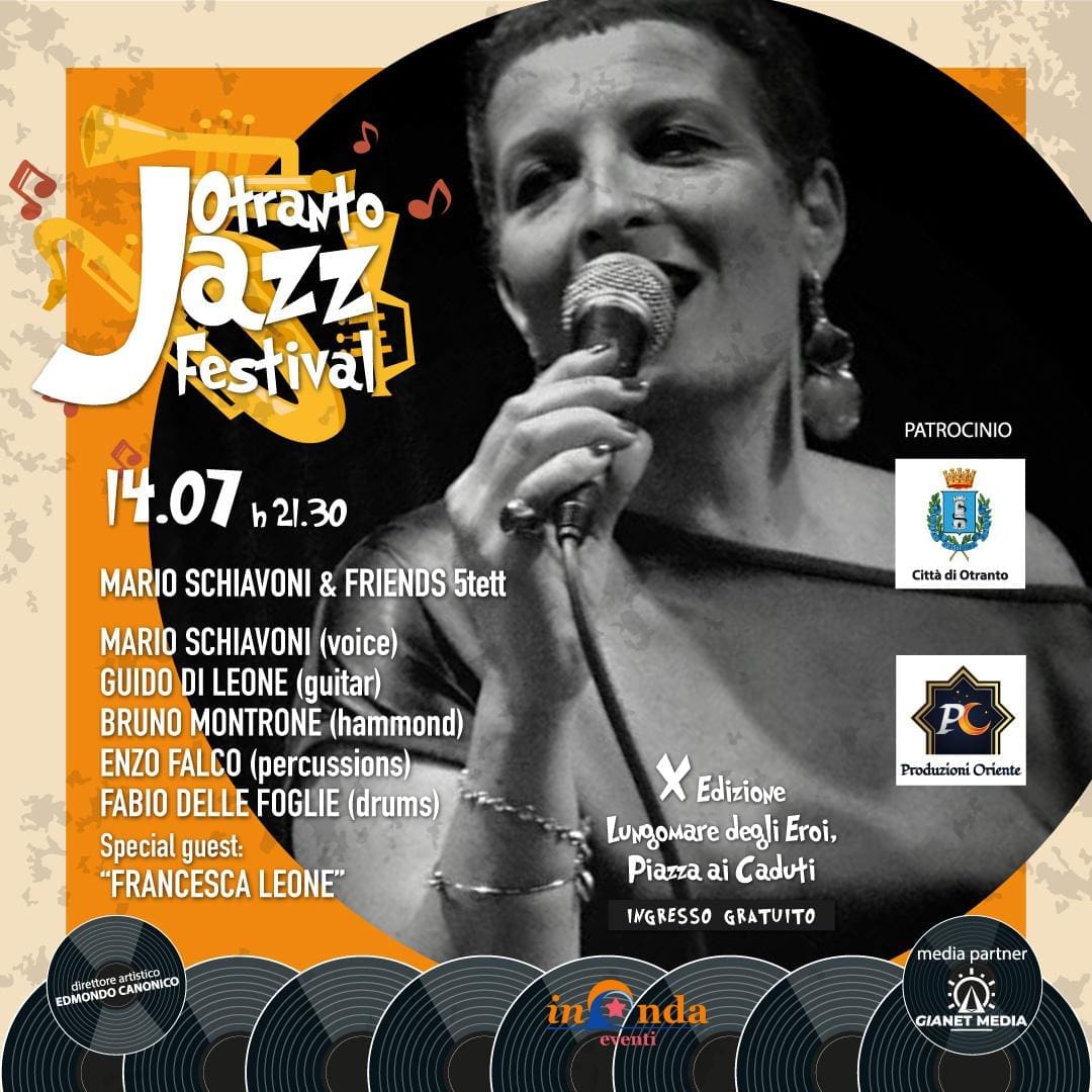 OJF Otranto Jazz Festival X Edizione - Mario Schiavoni & Friends 5tett