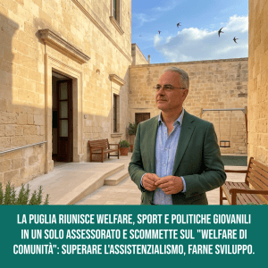 Welfare, sport e politiche giovanili sotto un unico assessorato: la Puglia scommette sul “welfare di comunità”. Le misure messe in campo bastano a dimostrare che funziona?