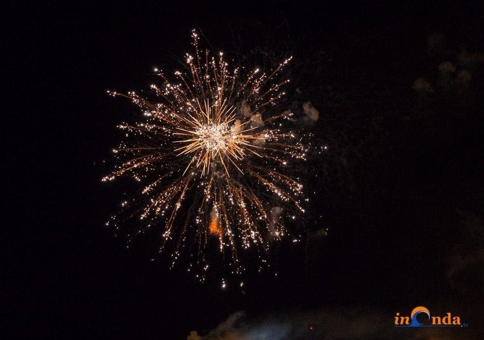 Lo spettacolo pirotecnico si terrà sabato 15 settembre 2018 alle ore 23.30