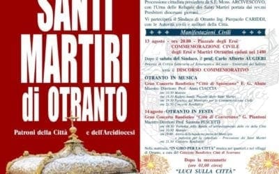 Otranto, Santi Martiri 2017: Il programma della Festa